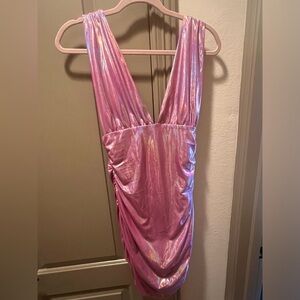 Super down Pink Mini Dress